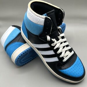 NWT! Adidas Men’s Top RB Ten High Top Sneakers Blue, Black, White